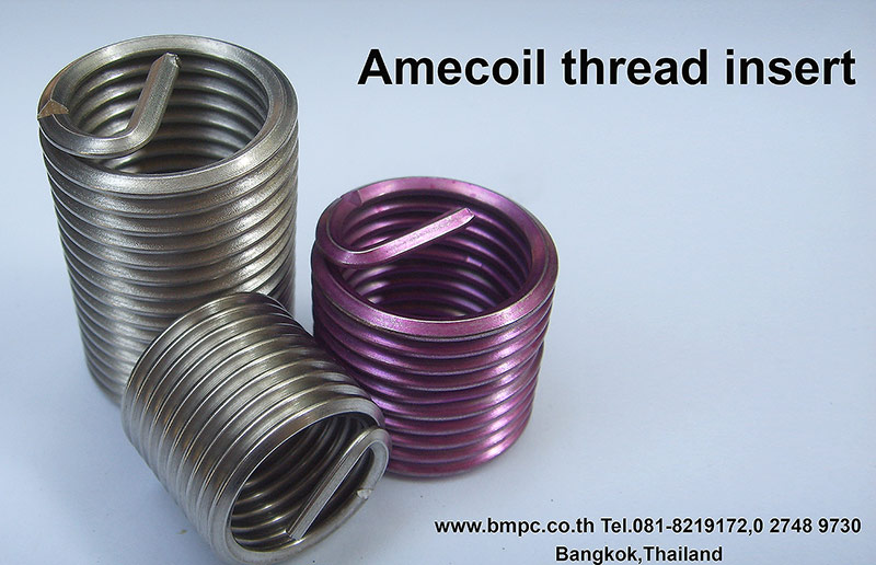 Amecoil, Wire thread insert, เกลียวหนอน, Screw insert, Thread repair tool, สปริงซ่อมเกลียว, คอยส์สปริง